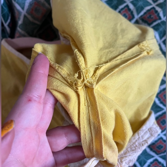 Vintage 60s/70s Yellow Josefa Kaftan - Picture 7 of 8